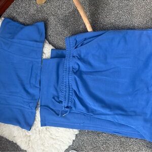 No Boundaries Vibrant Blue Smocked Lounge Set